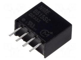 Converter: DC/DC | 1W | Uin: 4.5÷5.5VDC | Uout: 15VDC | Iout: 67mA | SIP4