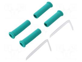 Holder | for  soldering iron | 4pcs | ESD | Ø: 15.8mm | L: 62mm | green
