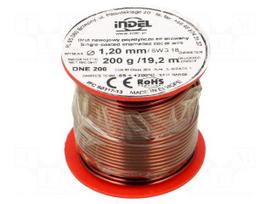 Coil wire | single coated enamelled | 1.2mm | 0.2kg | -65÷200°C