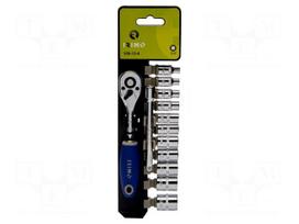 Wrench-set | 6-angles,socket spanner | 1/4" | 13pcs.
