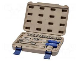 Wrench-set | 6-angles,socket spanner | 1/4" | 35pcs.