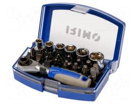 Wrench-set | 6-angles,socket spanner | 1/4" | 23pcs.