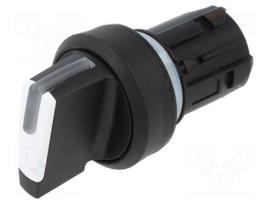 Switch: rotary | 22mm | Stabl.pos: 2 | white | none | IP66,IP67,IP69K