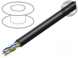 Wire | U/UTP | 4x2x24AWG | industrial Ethernet,outdoor | Cat 5e | Cu