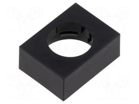 Cover plate | 61 | 15.3x21.5mm | Body: black | plastic