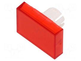 Actuator lens | 22mm | 61 | red,transparent | plastic