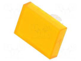 Actuator lens | 22mm | 61 | transparent,yellow | plastic