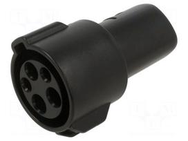 EMobility: adapter | 230VAC | 7.2kW | IP54 | single-phase | 32A | black