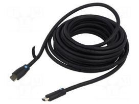 Cable | HDMI plug,both sides | PVC | HDMI 2.0 | 4K | Len: 2m | black