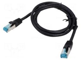 Patch cord | F/UTP | Cat 5e | RJ45 plug,both sides | stranded | Cu | 1m