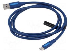 Cable | USB 2.0 | USB A plug,USB B micro plug | nickel plated | 1m
