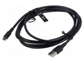 Cable | USB 2.0 | USB A plug,USB B micro plug | nickel plated | 2m