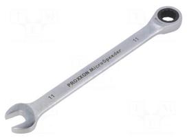 Wrench: combination spanner | rattle | 11mm | MicroSpeeder