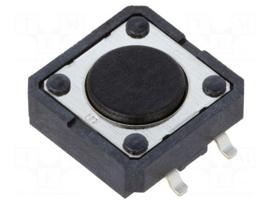Microswitch TACT | SPST-NO | Pos: 2 | 0.05A/24VDC | SMT | none | 2.55N