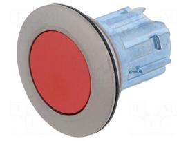 Switch: push-button | 30mm | Stabl.pos: 1 | red | none | IP66,IP67,IP69K