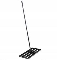 Rankinis sodo žemės lygintuvas 80x30 cm Hurtex, 150 cm, 5 kg, juodas