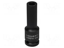 Socket: 6-angles | socket spanner,impact | HEX 10mm | 1/2" | long