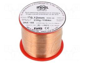 Coil wire | single coated enamelled | 0.12mm | 0.2kg | -65÷155°C