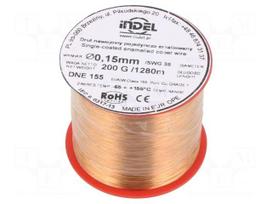 Coil wire | single coated enamelled | 0.15mm | 0.2kg | -65÷155°C