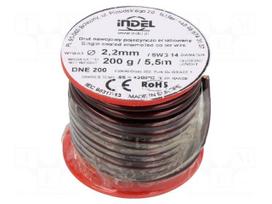 Coil wire | single coated enamelled | 2.2mm | 0.2kg | -65÷200°C