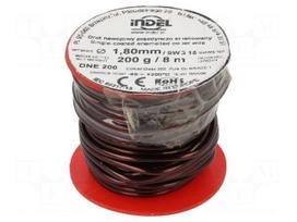 Coil wire | single coated enamelled | 1.8mm | 0.2kg | -65÷200°C