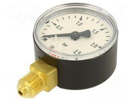 Manometer | 0÷2.5bar | bottom connection | Thread: G 1/4" | 50mm