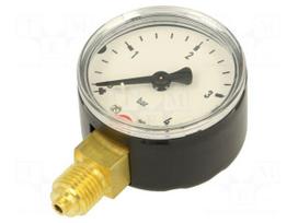 Manometer | 0÷4bar | bottom connection | Thread: G 1/4" | 50mm | metal