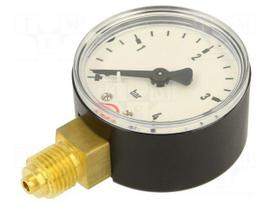 Manometer | 0÷4bar | bottom connection | Thread: G 1/4" | 50mm