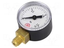 Manometer | 0÷1.6bar | bottom connection | Thread: G 1/8" | 40mm