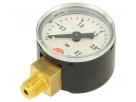 Manometer | 0÷2.5bar | bottom connection | Thread: G 1/8" | 40mm