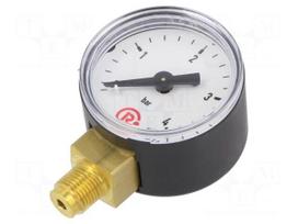 Manometer | 0÷4bar | bottom connection | Thread: G 1/8" | 40mm
