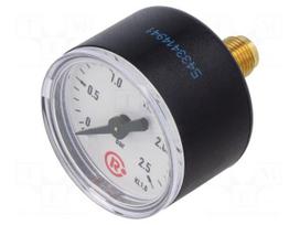 Manometer | 0÷2.5bar | rear connection | Thread: G 1/8" | 40mm
