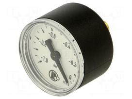 Vacuum gauge | -1÷0bar | rear connection | Thread: G 1/8" | 40mm