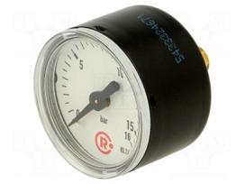 Manometer | 0÷16bar | rear connection | Thread: G 1/8" | 40mm | metal