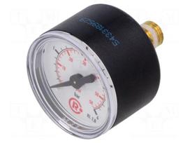 Manometer | 0÷4bar | rear connection | Thread: G 1/8" | 40mm | plastic