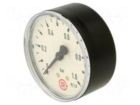 Manometer | 0÷1bar | rear connection | Thread: G 1/4" | 63mm | plastic