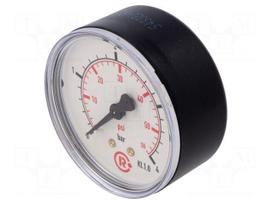 Manometer | 0÷4bar | rear connection | Thread: G 1/4" | 63mm | plastic