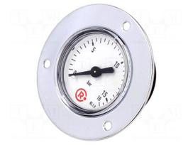 Manometer | 0÷16bar | rear connection | Thread: G 1/8" | 40mm | metal