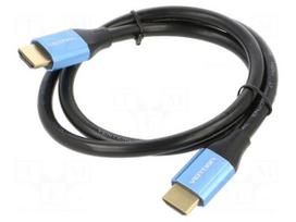 Cable | HDMI plug,both sides | PVC | HDMI 2.0 | Len: 0.75m | black