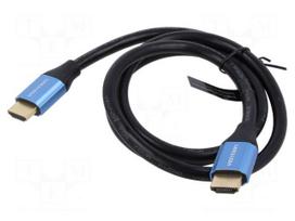 Cable | HDMI plug,both sides | PVC | HDMI 2.0 | Len: 1m | black | 30AWG
