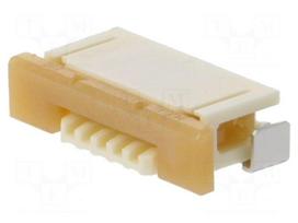 Connector: FFC/FPC | SMT | 50V | 500mA | Easy-On | PIN: 5 | Mat: polyamide