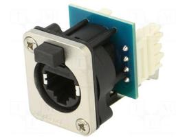 Connector: RJ45 | socket | XLRnet | PIN: 8 | Cat 6 | with push button