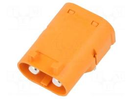Connector: DC supply | socket | male | LC | 55A | 1kV | PIN: 2 | angled 90°
