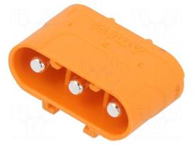 Connector: DC supply | socket | male | LC | 20A | 1kV | PIN: 3 | straight