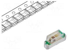 LED | red/green | SMD | 60÷240mcd,100÷450mcd | 1.95÷2.5/3.3÷4.1VDC