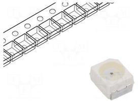 LED | green | SMD | PLCC2 | 12.1÷30.3mlm | 3.55÷11.2mcd | 1.7÷2.2VDC