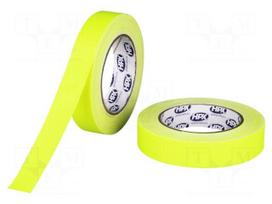 Tape: duct | W: 25mm | L: 25m | Thk: 0.3mm | fluorescent-yellow | max.60°C