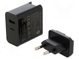 Power supply: switching | mains,plug-in | 4.5VDC, | 5A | 65W | 81.39%