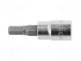 Socket: hex key-bit | HEX 4mm | 1/4"