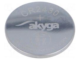 Battery: lithium | CR2430,coin | 3V | 270mAh | non-rechargeable | 1pcs.